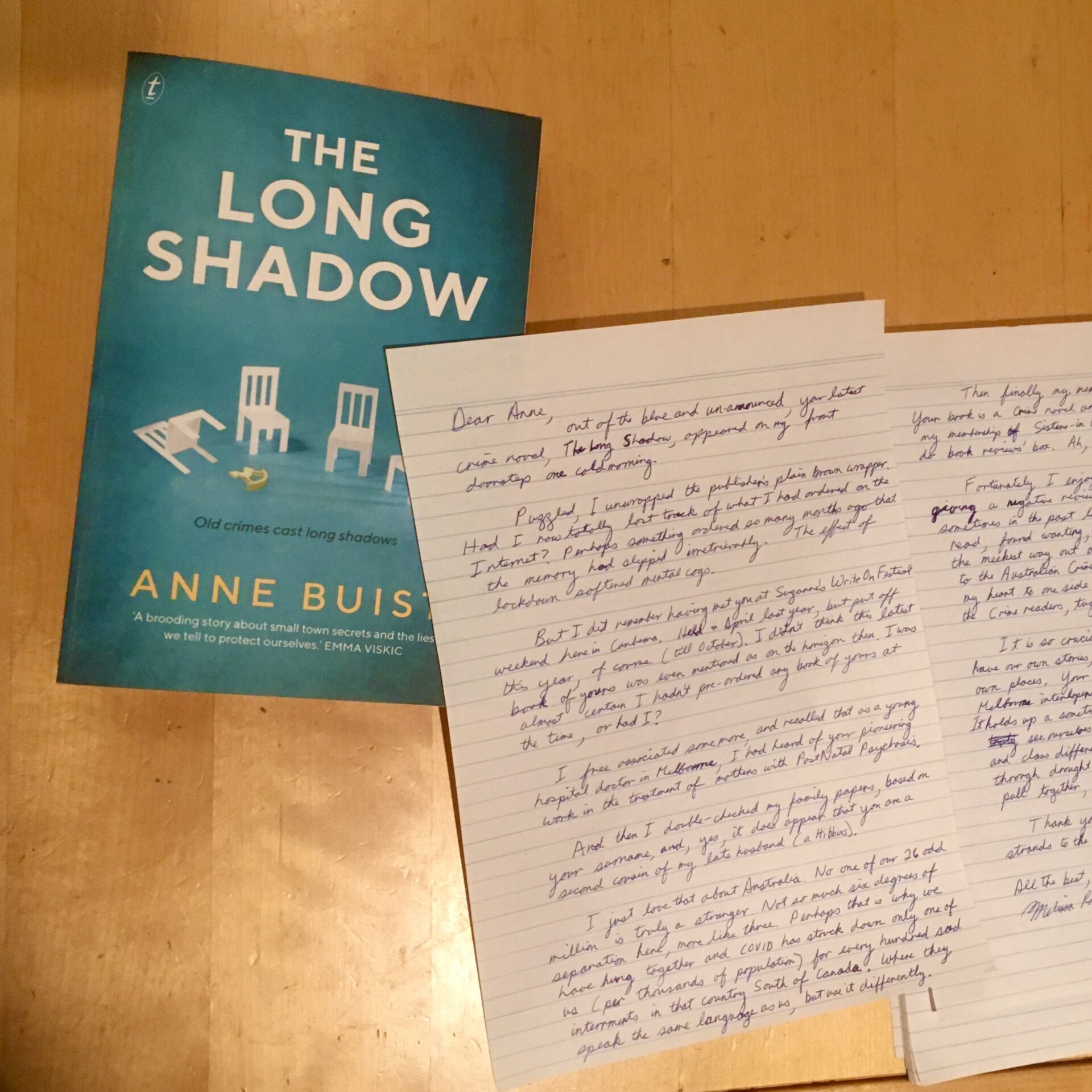 Image of Letter text and book