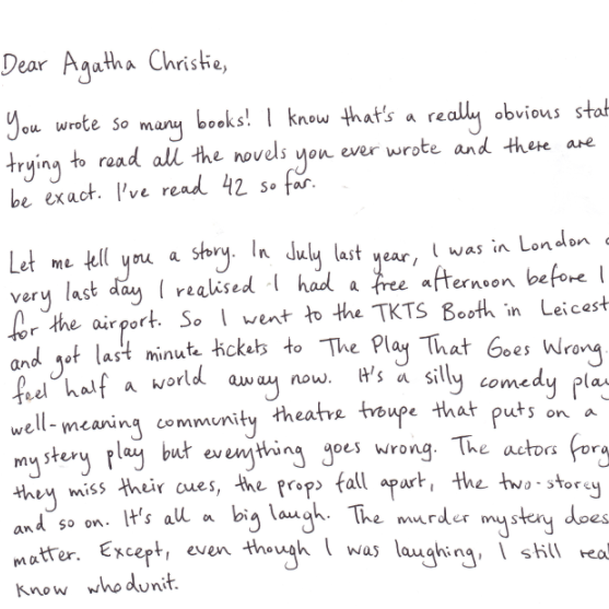 Handwritten Picture of Letter